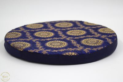 Kussen Blauw klankschaal 25cm extra dik