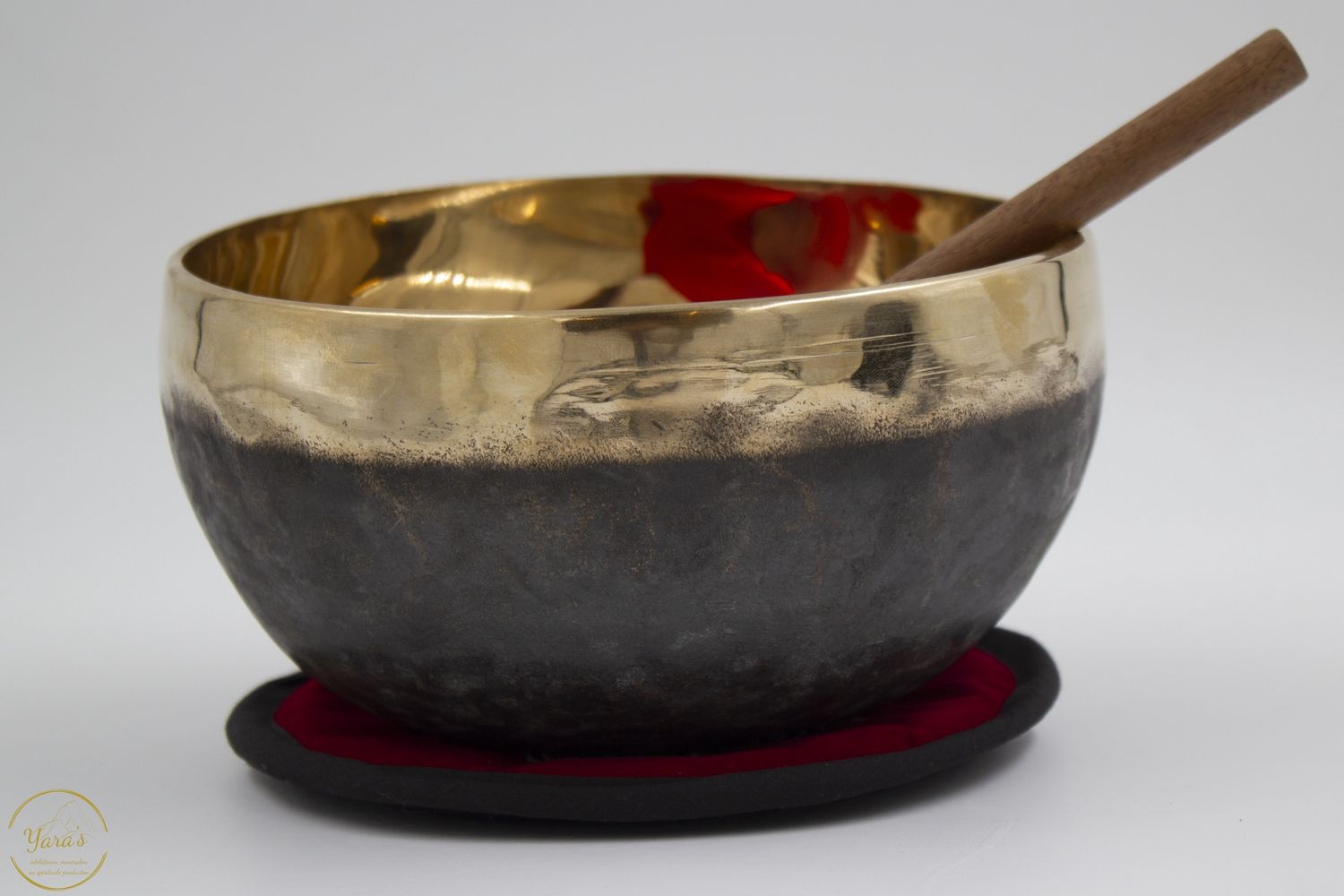Klankschaal Bengali, black &amp; gold - 18 cm - 874 gram