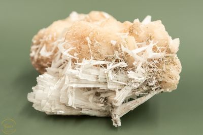 Scoleciet met stilbiet en apofyliet A+ ruw - 1.154kg - India