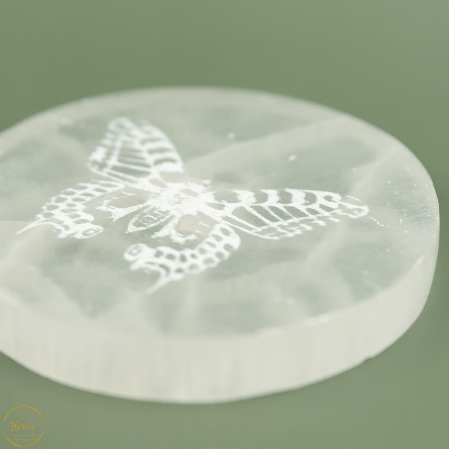Seleniet schijf vlinder 10 a 12cm