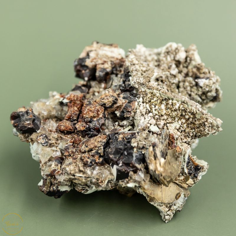 Bergkristal. Granaat. Mica en Epidoot - 252 gram