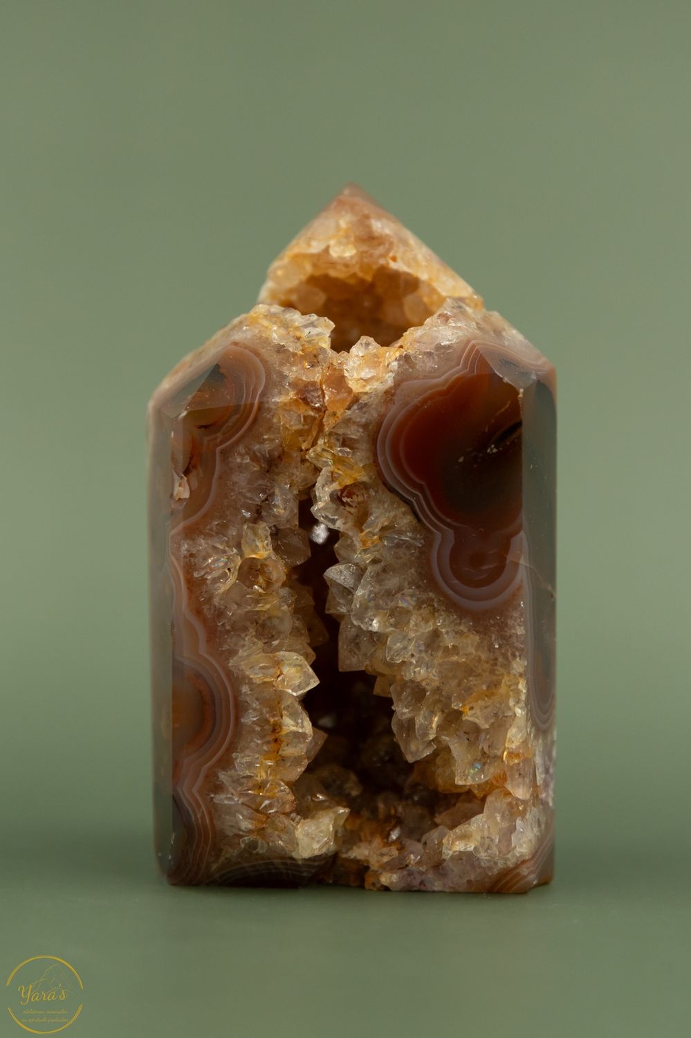 Agaat punt- 332 gram