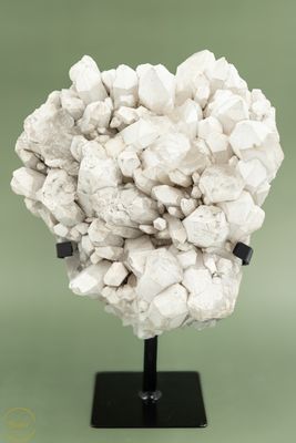 Witte candelkwarts/ Witte Hematiet op standaard -6.45 kg