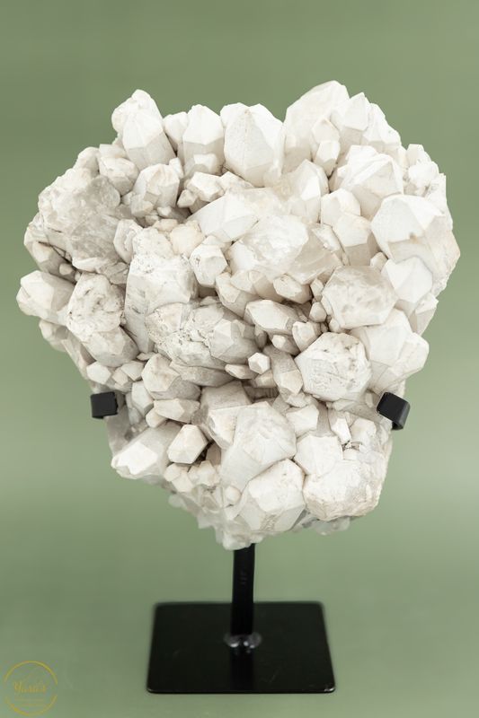 Witte candelkwarts/ Witte Hematiet op standaard -6.45 kg