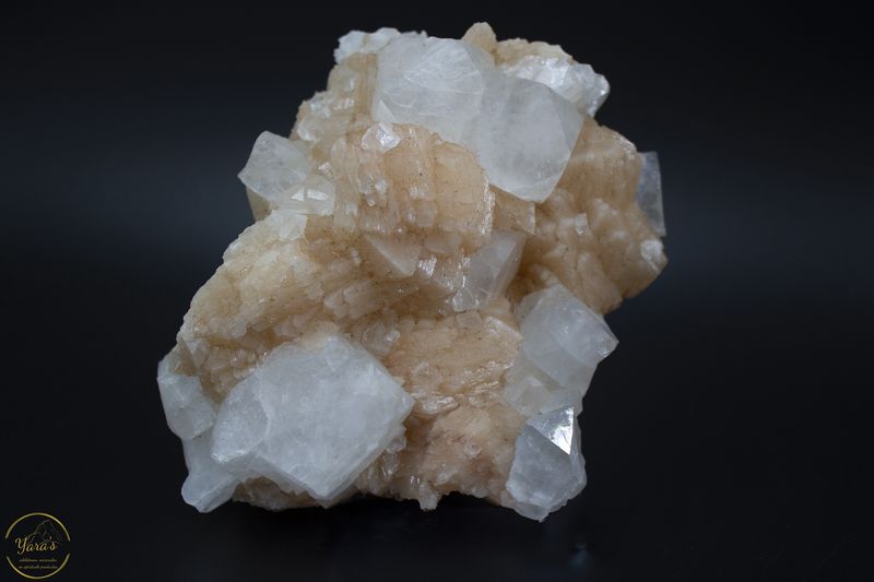 Oranje heulandiet met apofyliet - 668 gram