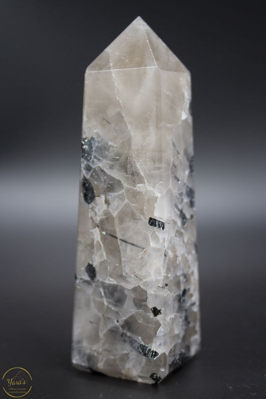 Toermalijn kwarts obelisk - 114 gram