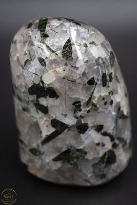 Toermalijn kwarts sculptuur gepolijst - 312 gram