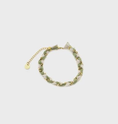 Armband braid - olijf