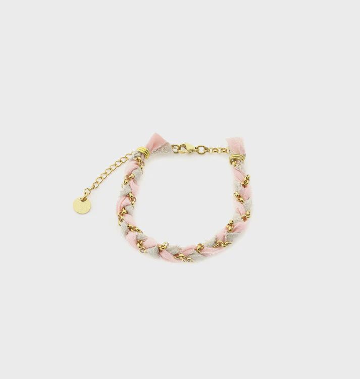 Armband braid - roze