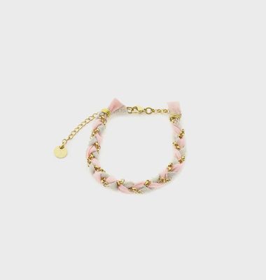Armband braid - roze