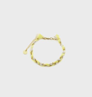 Armband braid - geel