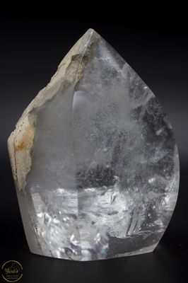 Bergkristal met Lodoliet punt - 336 gram