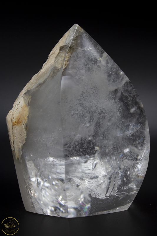 Bergkristal met Lodoliet punt - 336 gram