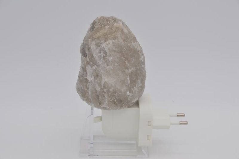 Himalaya zoutlamp stopcontact natuurlijke brok zwart - LED