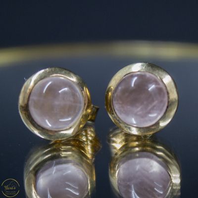 Rozenkwarts Studs verguld