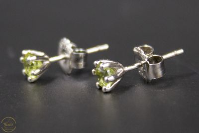 Evie&#39;s Peridoot Studs Bloem