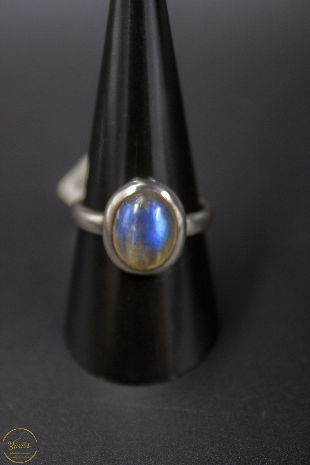 Labradoriet Ring zilver maat 59/19