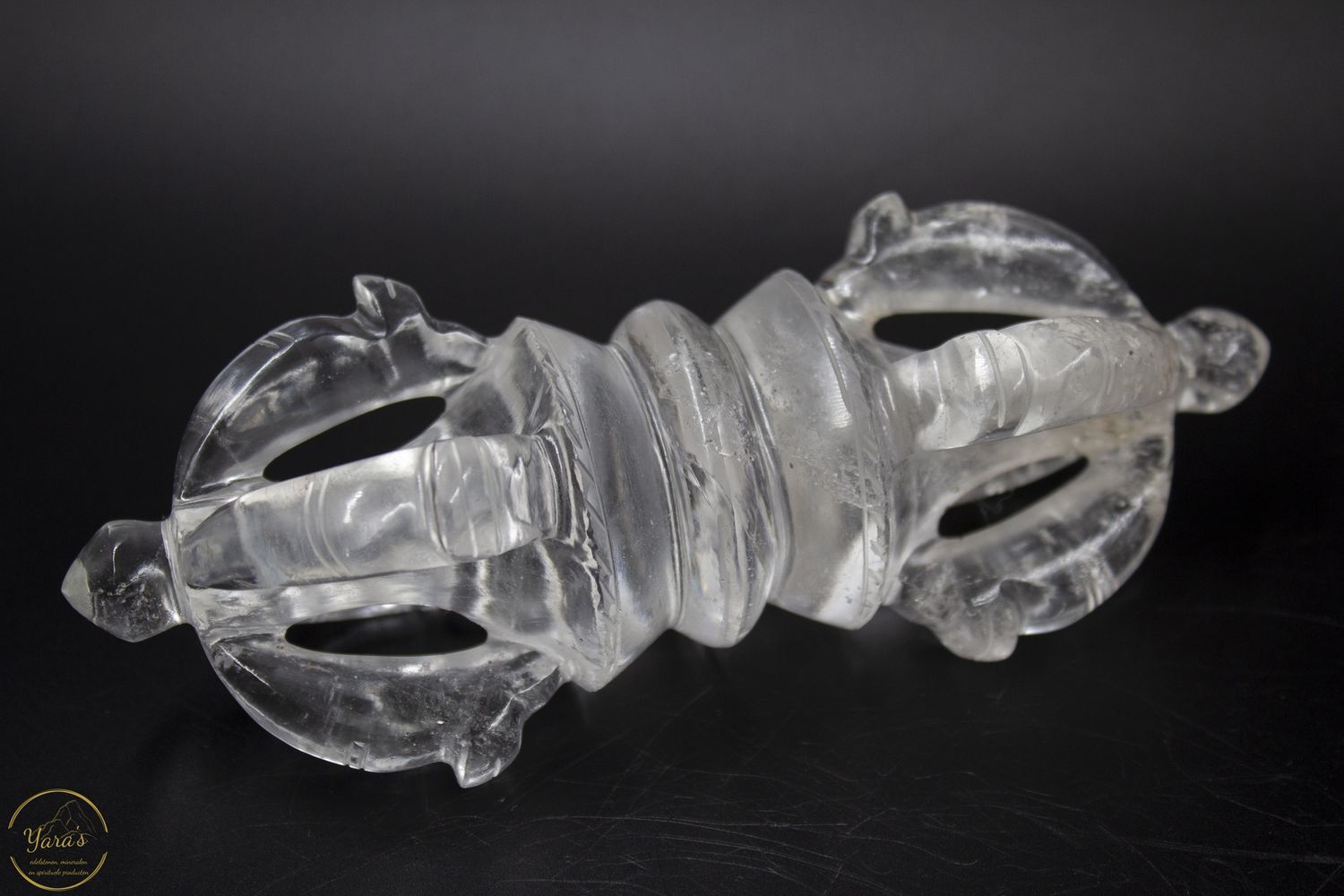 Vajra in bergkristal 14 cm