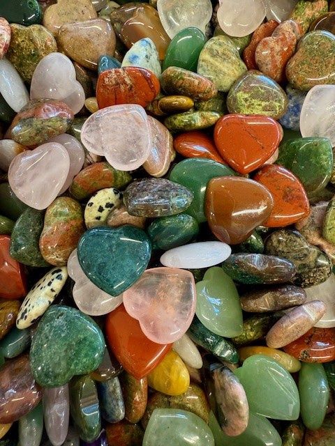 Mini hartjes stenenmix (per stuk)