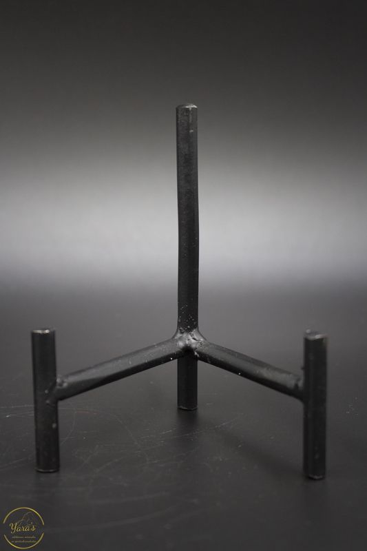 Metalen standaard zwart 8,5cm