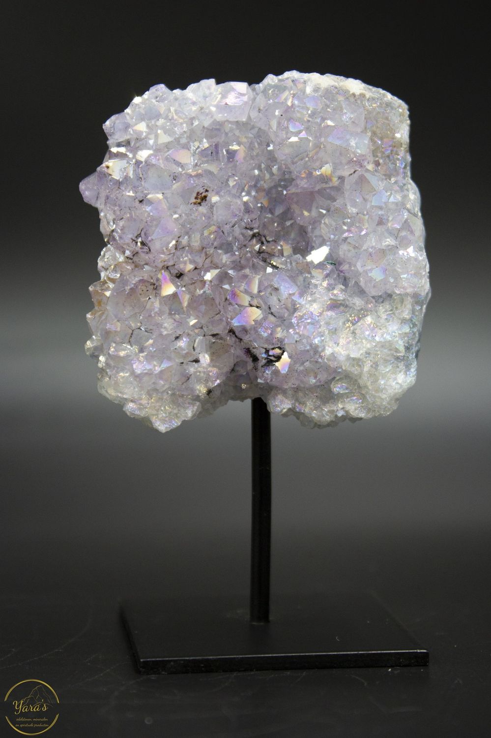 Angel aura op amethist op standaard - 11331