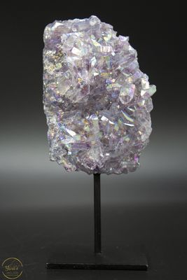 Angel aura op amethist op standaard - 11364