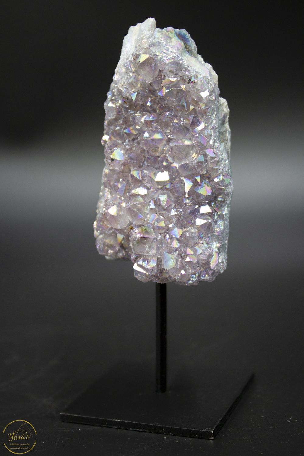 Angel aura op amethist op standaard - 11375