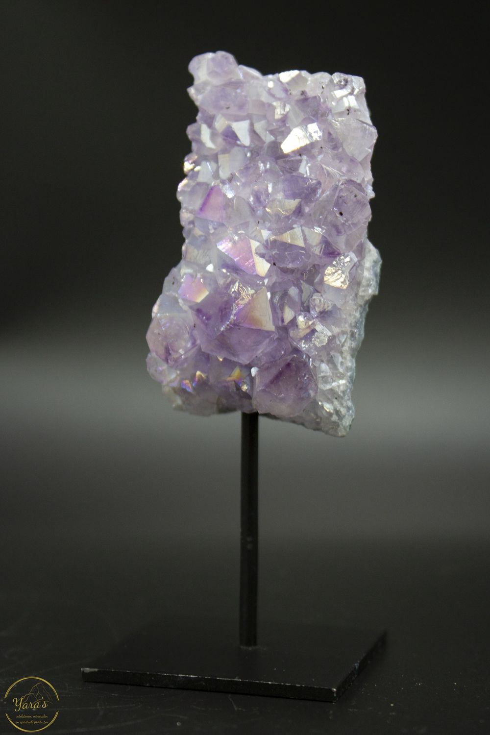 Angel aura op amethist op standaard - 11342