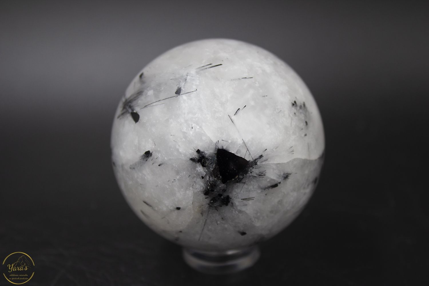 Toermalijn kwarts bol 6.5cm
