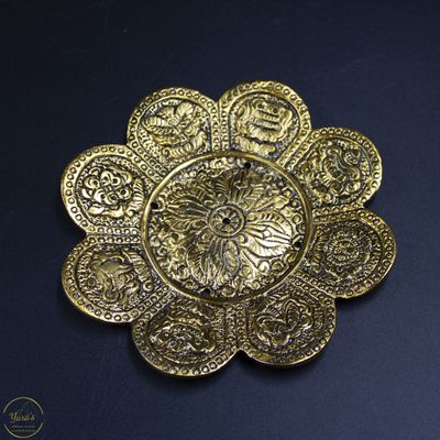 Wierookbrander 8 voorspoedsymbolen - goudkleurig