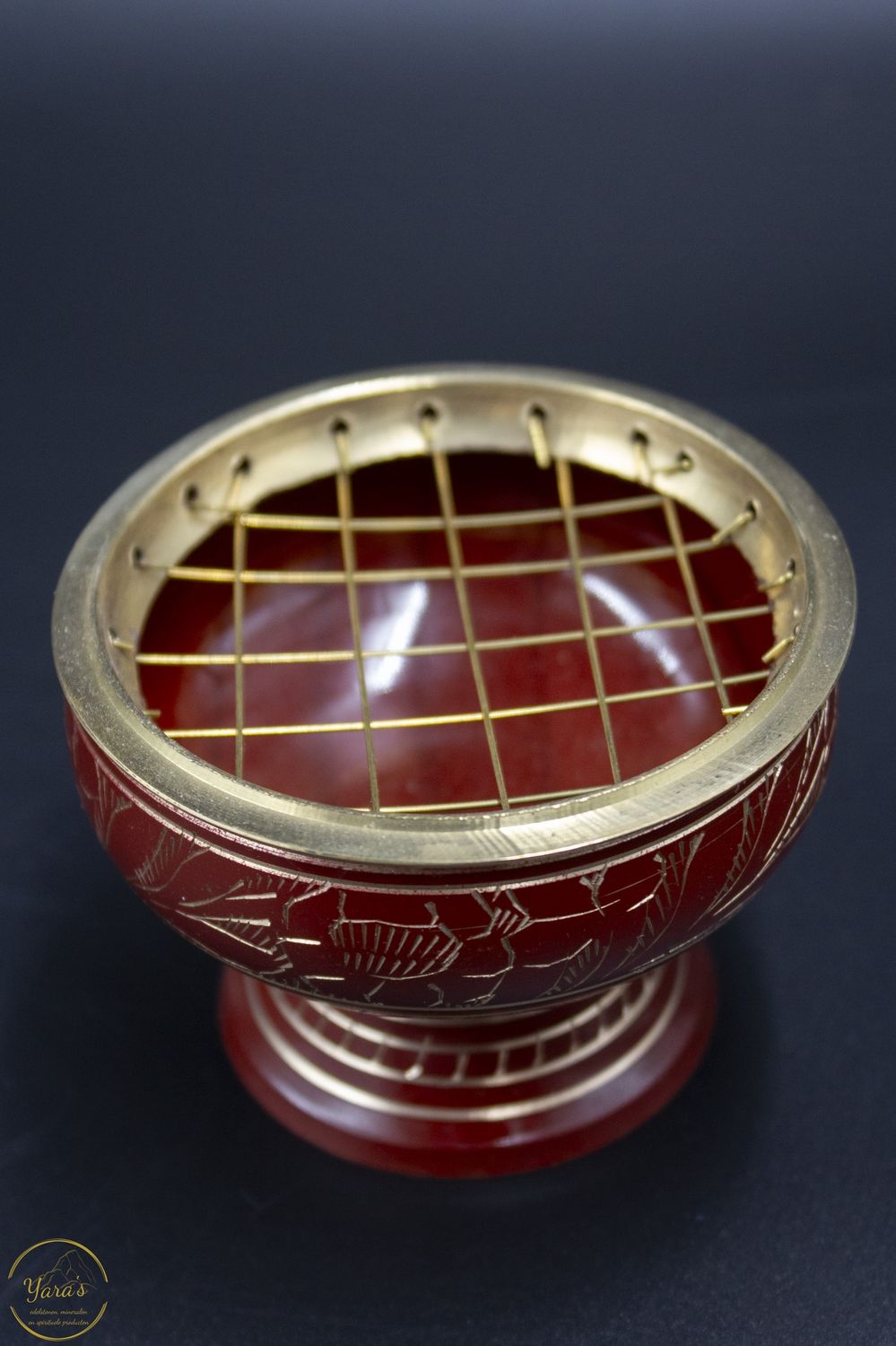 Wierookbrander messing rood