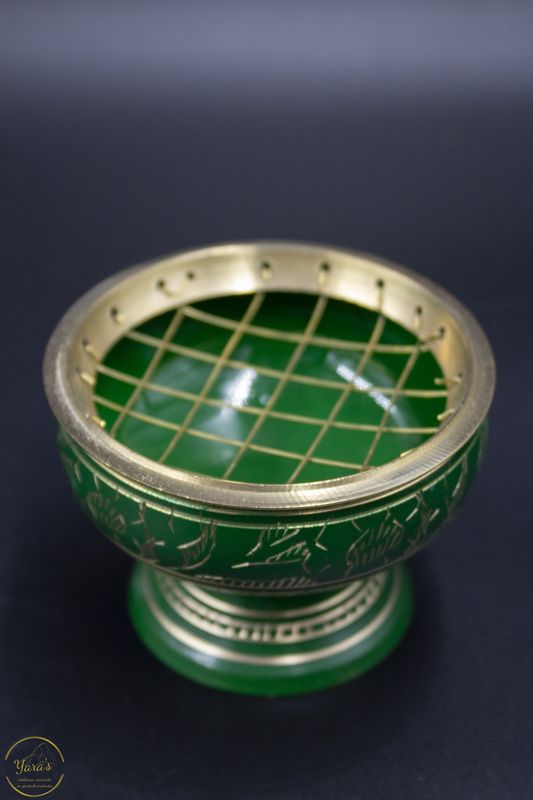 Wierookbrander messing groen