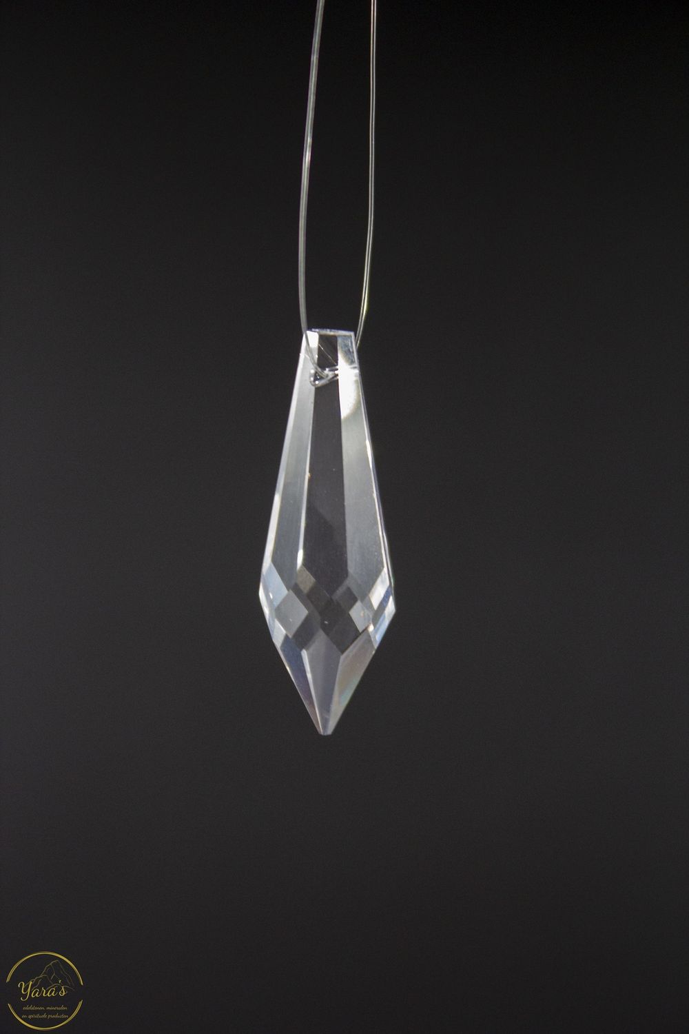 Regenboog kristal druppel 38x14 mm