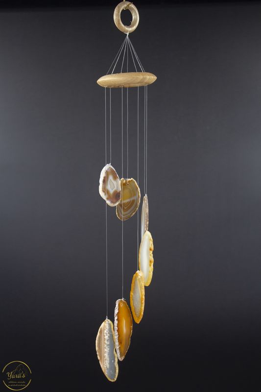 Agaat windhanger  schijf klein