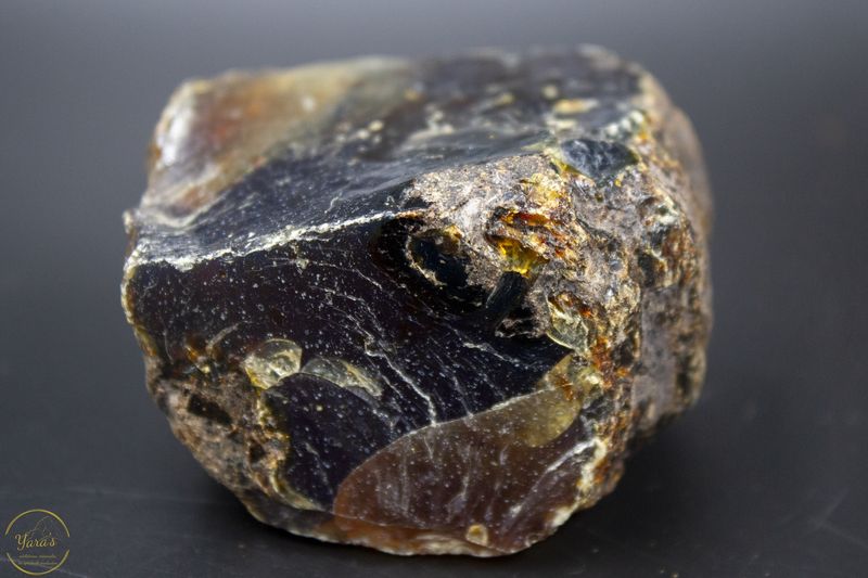 Blauwe Sumatra barnsteen ruw 80 gram
