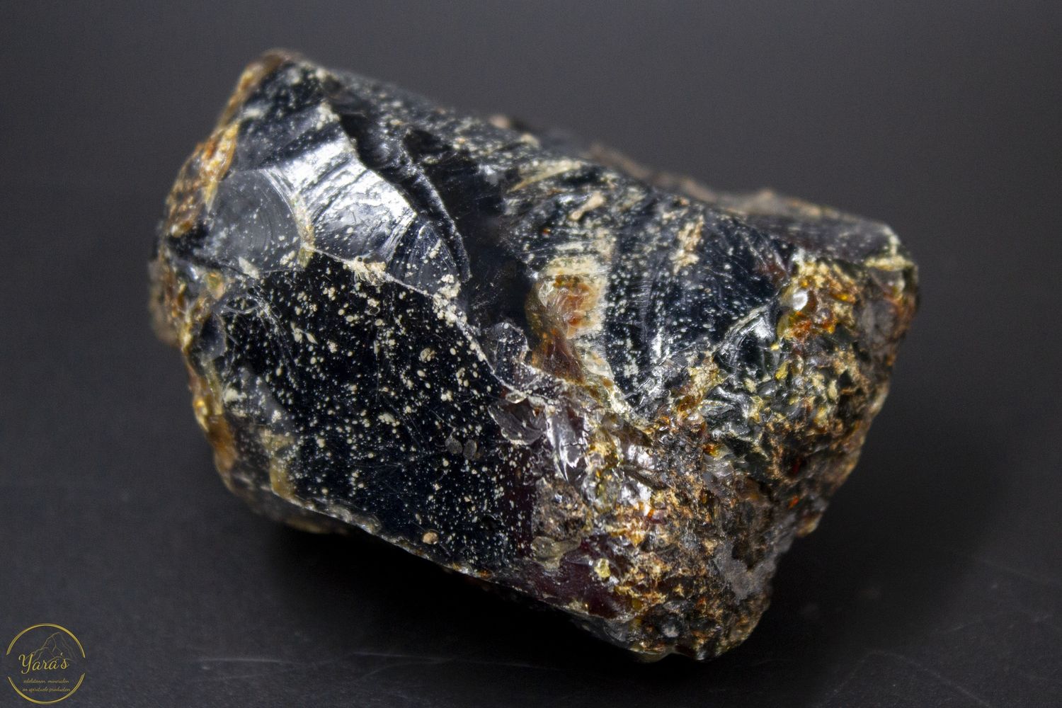 Blauwe Sumatra barnsteen ruw 78 gram