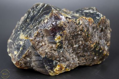 Blauwe Sumatra barnsteen ruw 130 gram