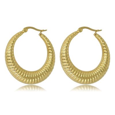 Oorring goudkleurig 33mm x 7mm