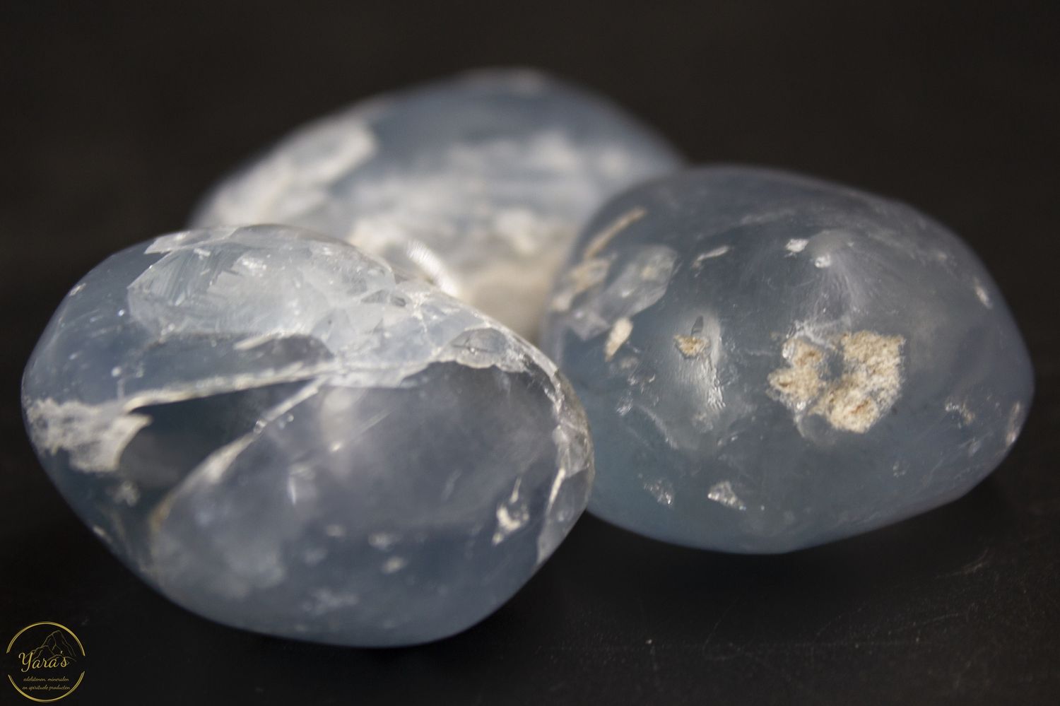 Celestien zaksteen 50-60 gram AA+ kwaliteit uit Madagaskar