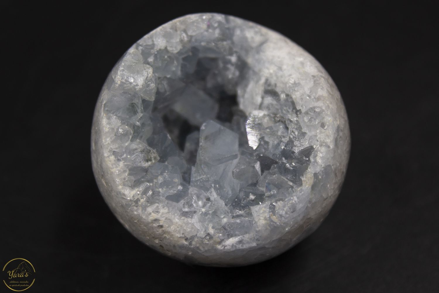 Celestien cluster bol/ruw 142 gram AA+ kwaliteit uit Madagaskar