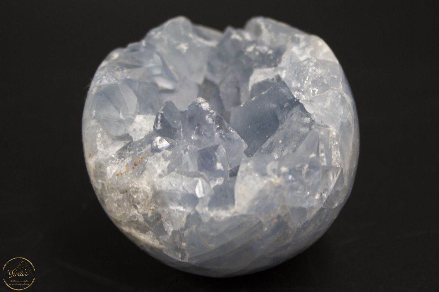 Celestien cluster bol/ruw 140 gram AA+ kwaliteit uit Madagaskar