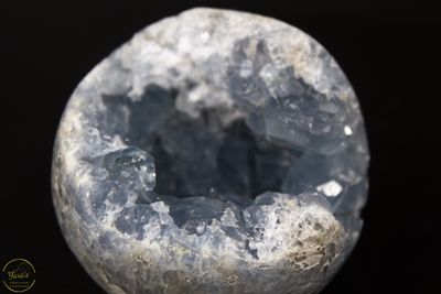 Celestien cluster bol/ruw 530 gram AA+ kwaliteit uit Madagaskar