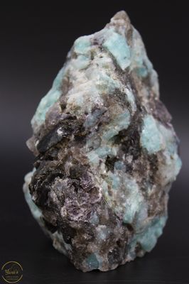 Amazoniet met rookkwarts sculptuur ruw 542 gram