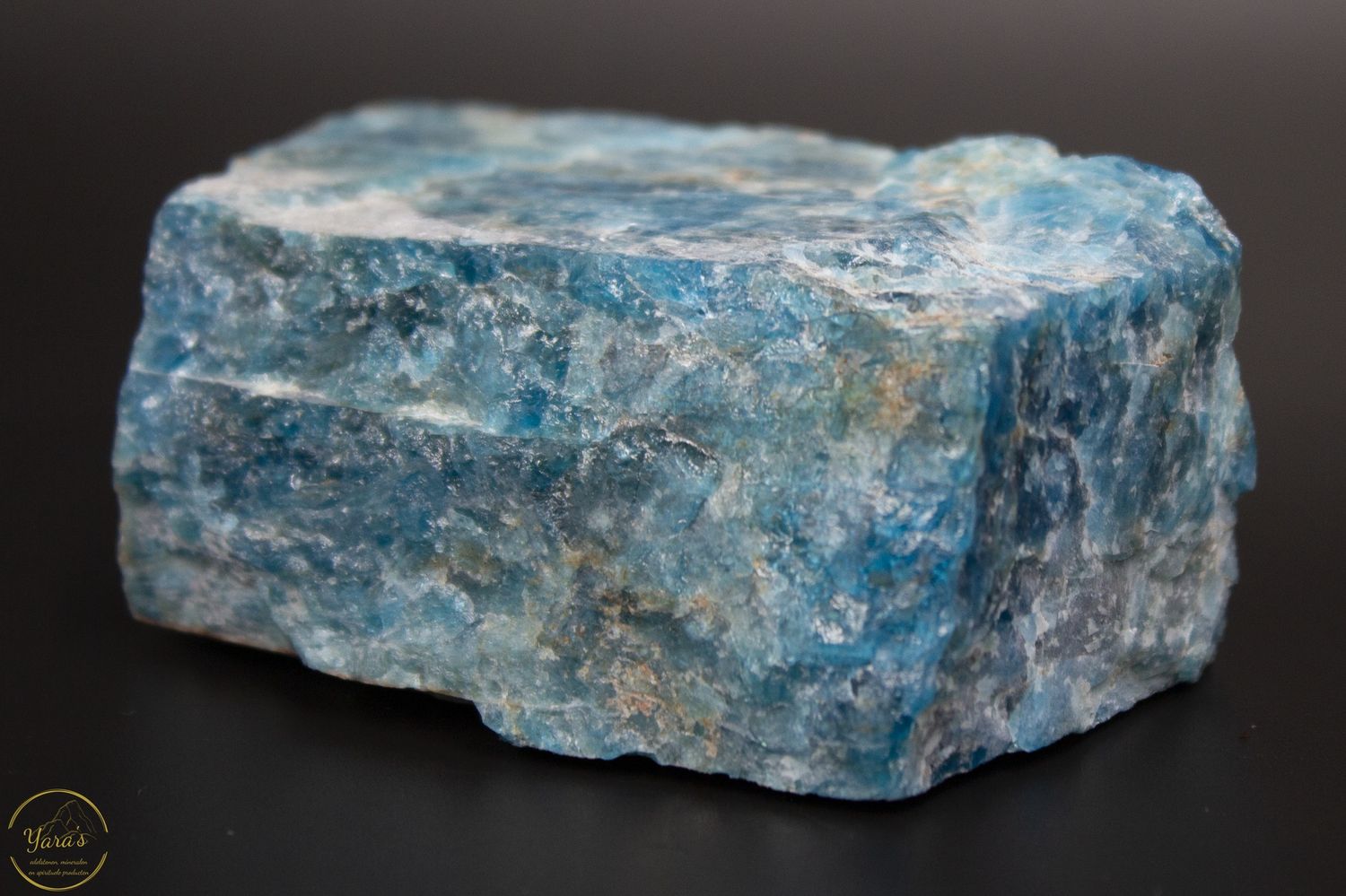 Blauwe apatiet ruw 158 gram