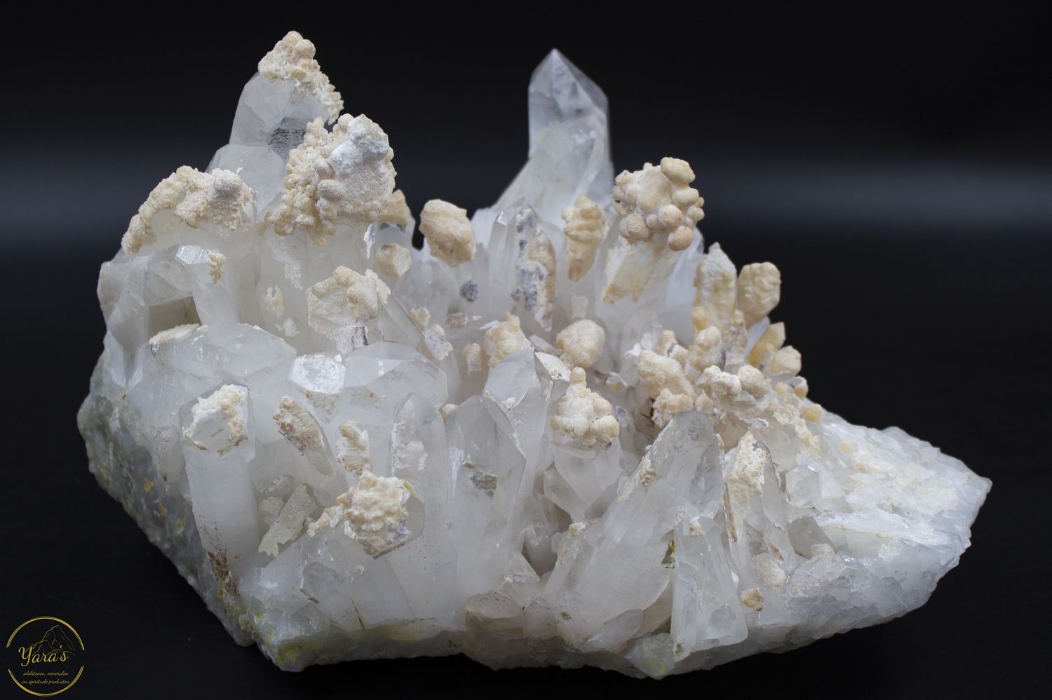 Bergkristal met calciet 7.43 kg
