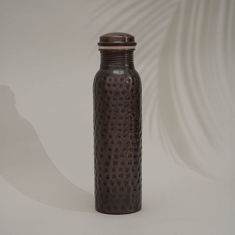 Koperen waterfles curve diamond antique - 950ml