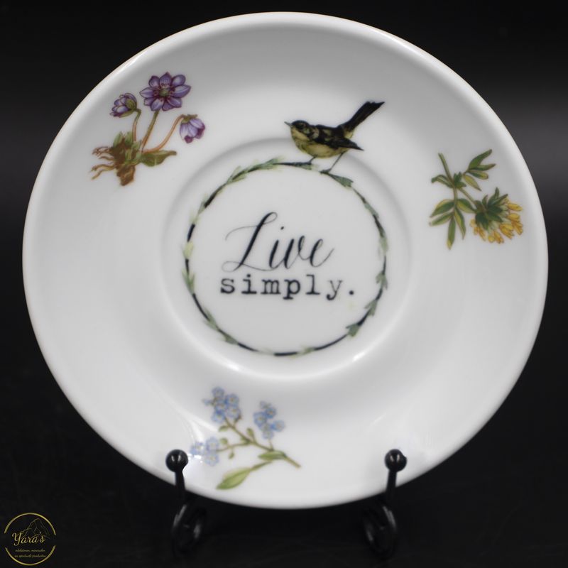 Bordje &quot;live simply&quot;