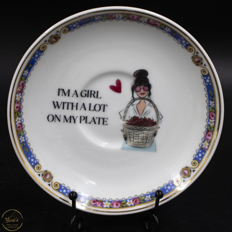 Bordje &quot;I&#39;m a girl with a lot on my plate&quot;