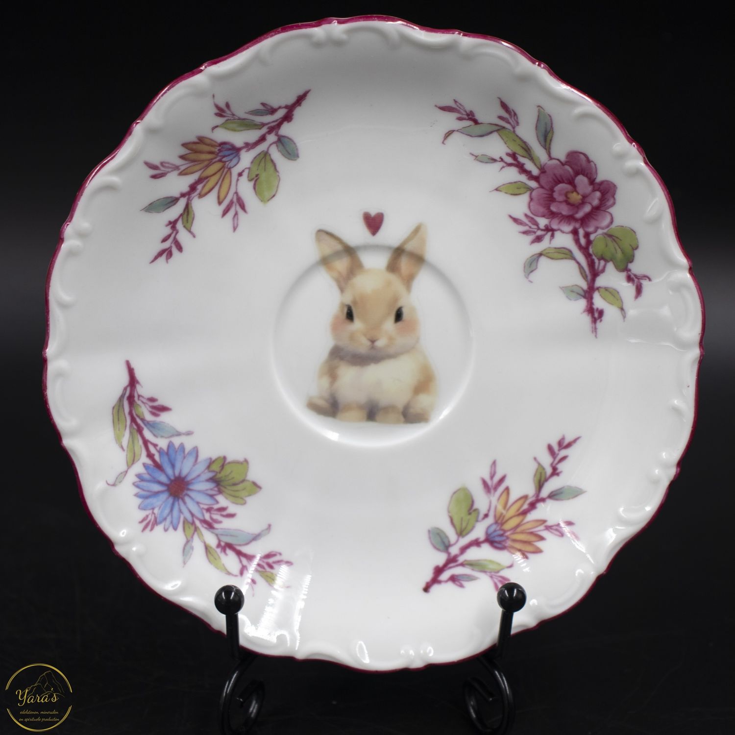 Bordje &quot;konijn met hartje&quot;