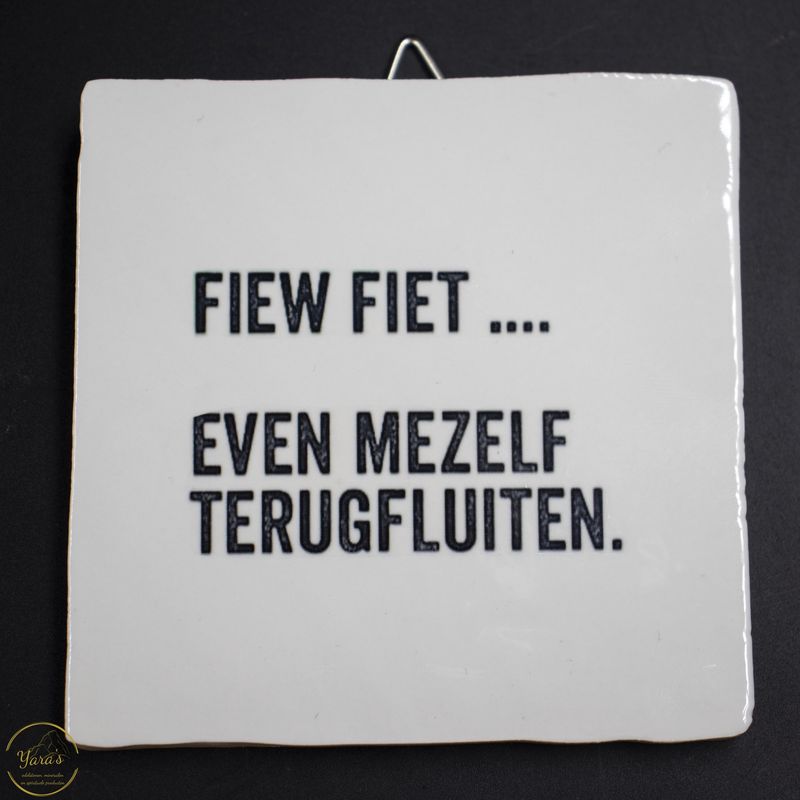 Tegeltje terugfluiten